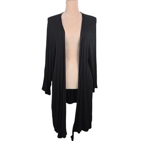 J. Jill Open Cardigan Waterfall Black Size XL - Picture 1 of 7